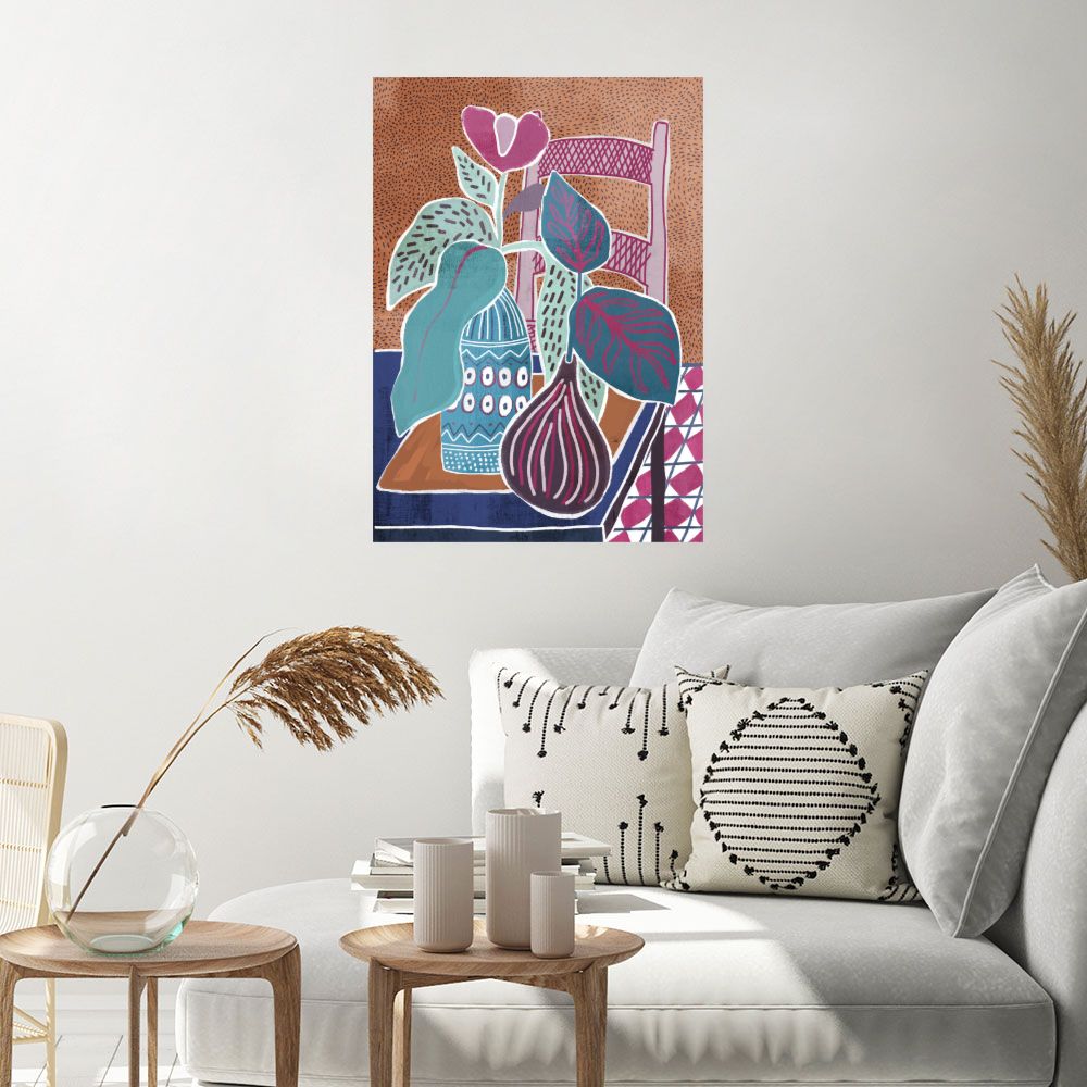 Affiche Chic floral vibrant