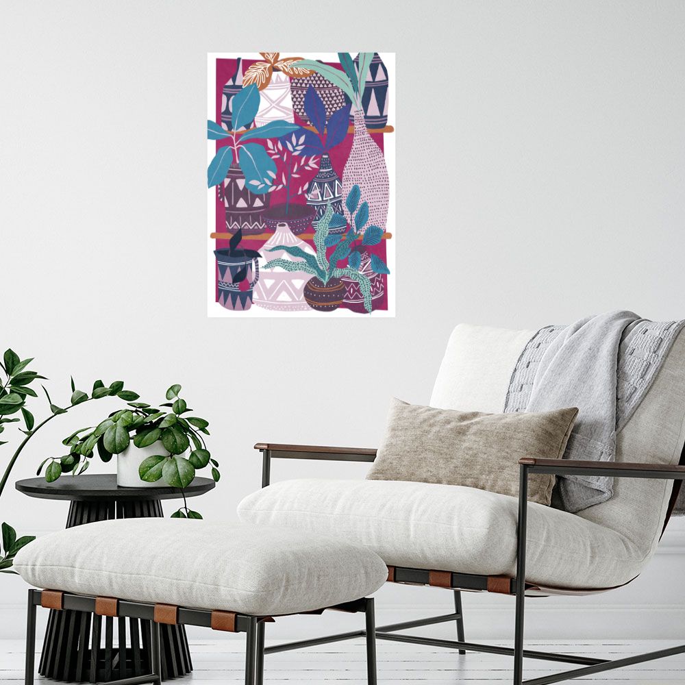 Affiche Vases exotiques colorés