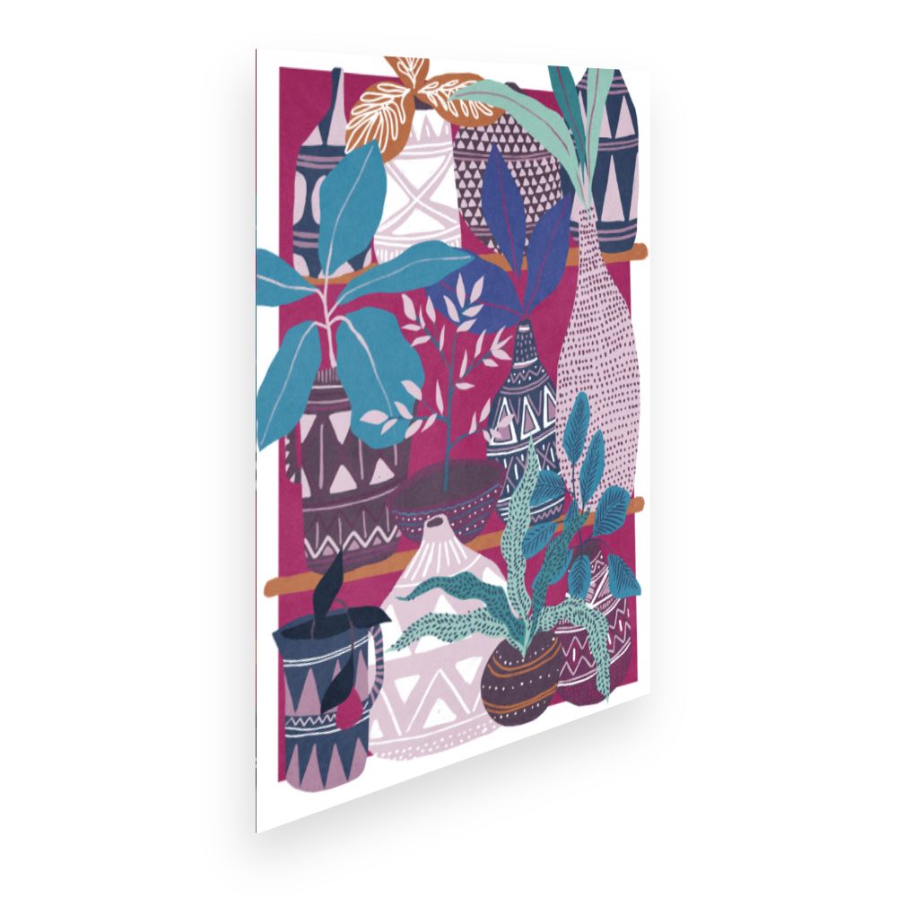 Affiche Vases exotiques colorés