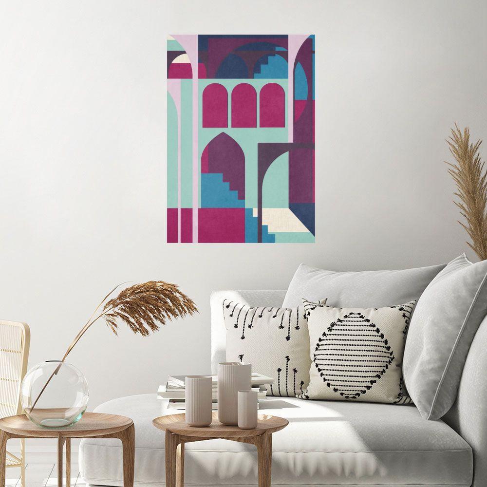 Affiche Arches géométriques