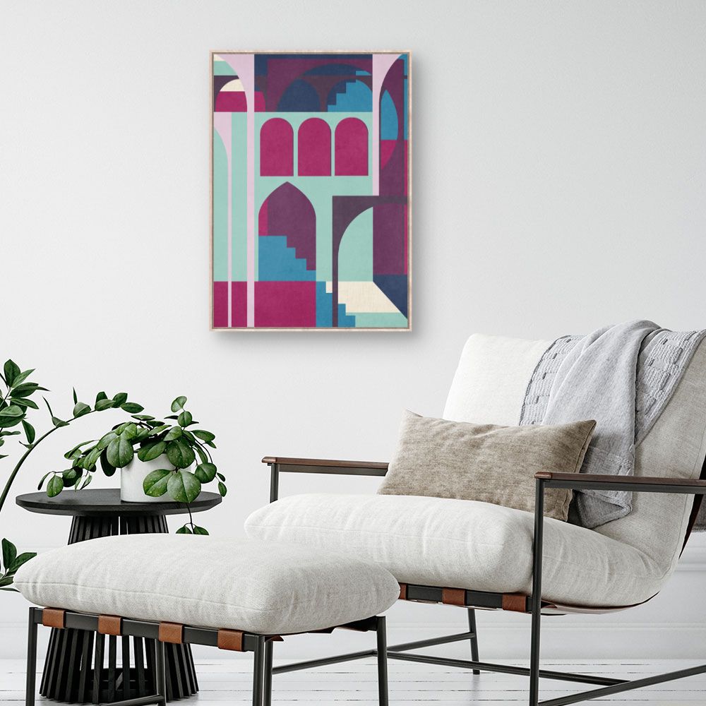 Tableau Arches géométriques colorées