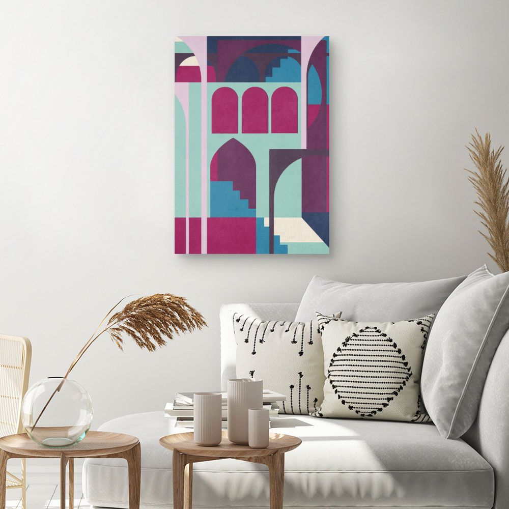 Tableau Arches géométriques colorées