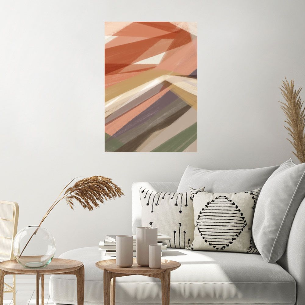 Affiche Patchwork coloré