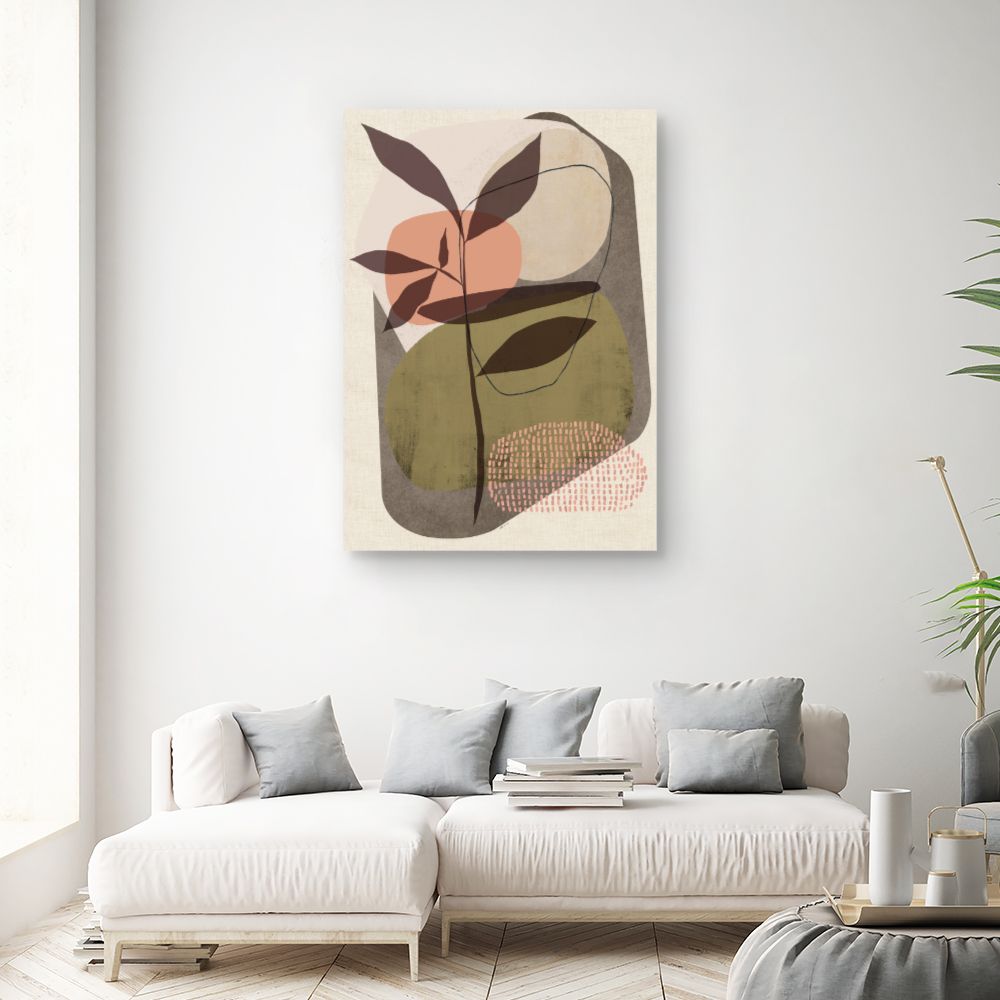 Tableau Abstrait botanique moderne