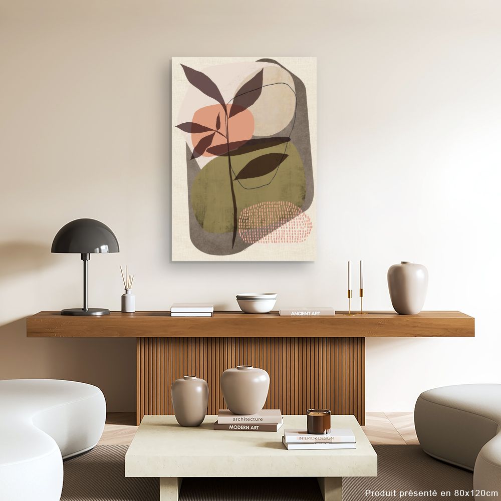 Tableau Abstrait botanique moderne