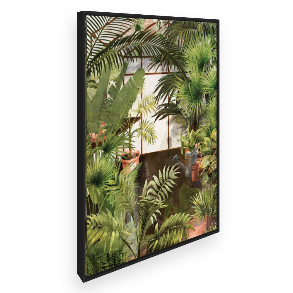 Toile Jardin tropical luxuriant