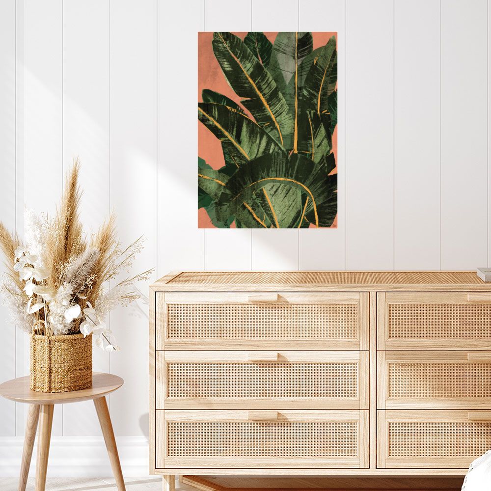 Affiche Feuilles exotiques vibrantes