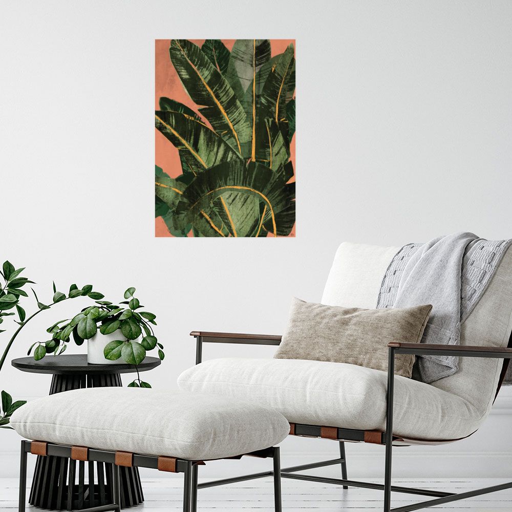 Affiche Feuilles exotiques vibrantes