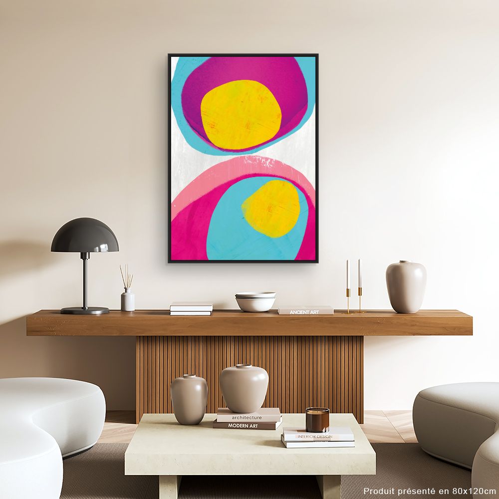 Tableau Cercles abstraits vifs