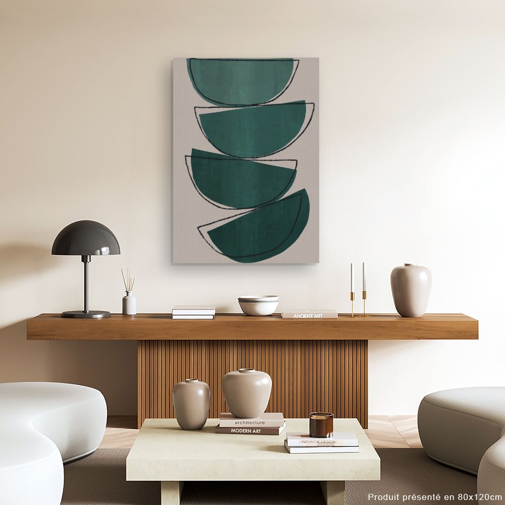 Tableau Empilement demi-lunes