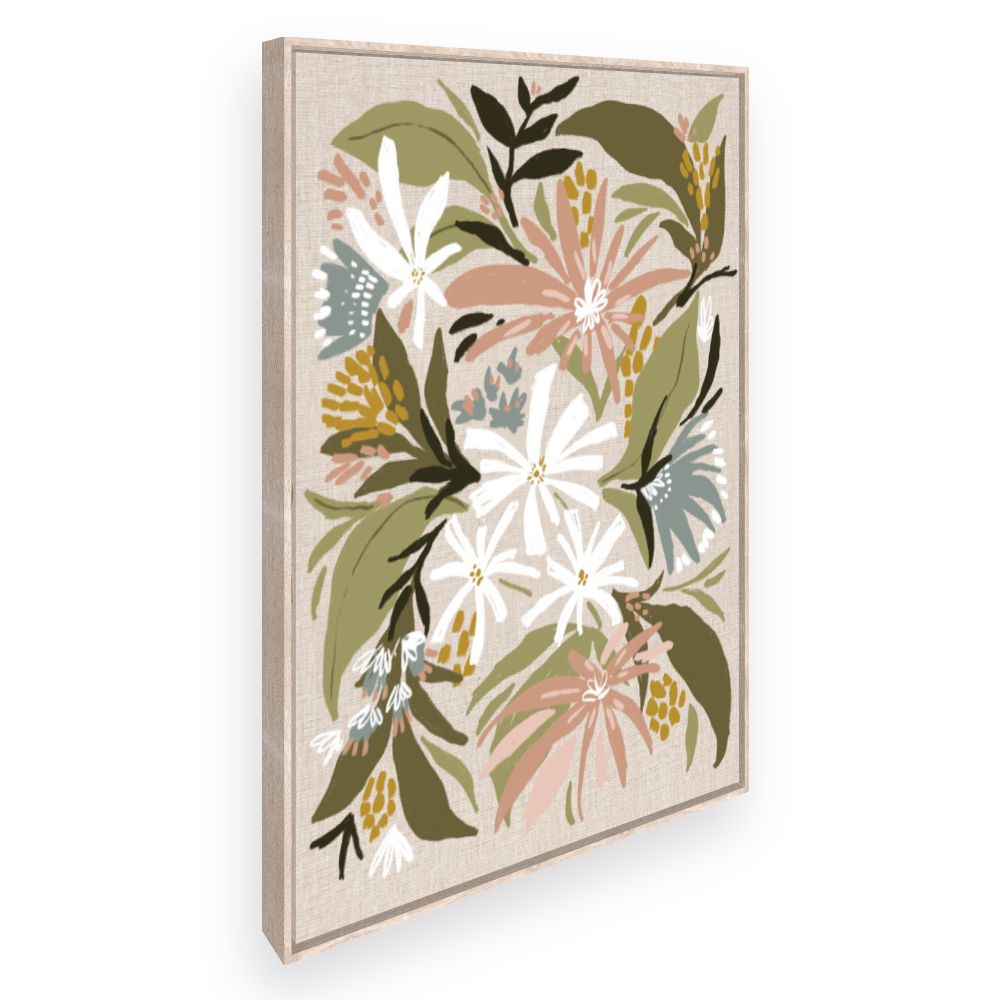 Toile Fleurs vibrantes