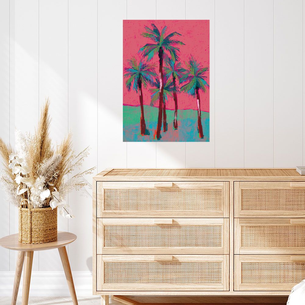Affiche Palmiers tropicaux