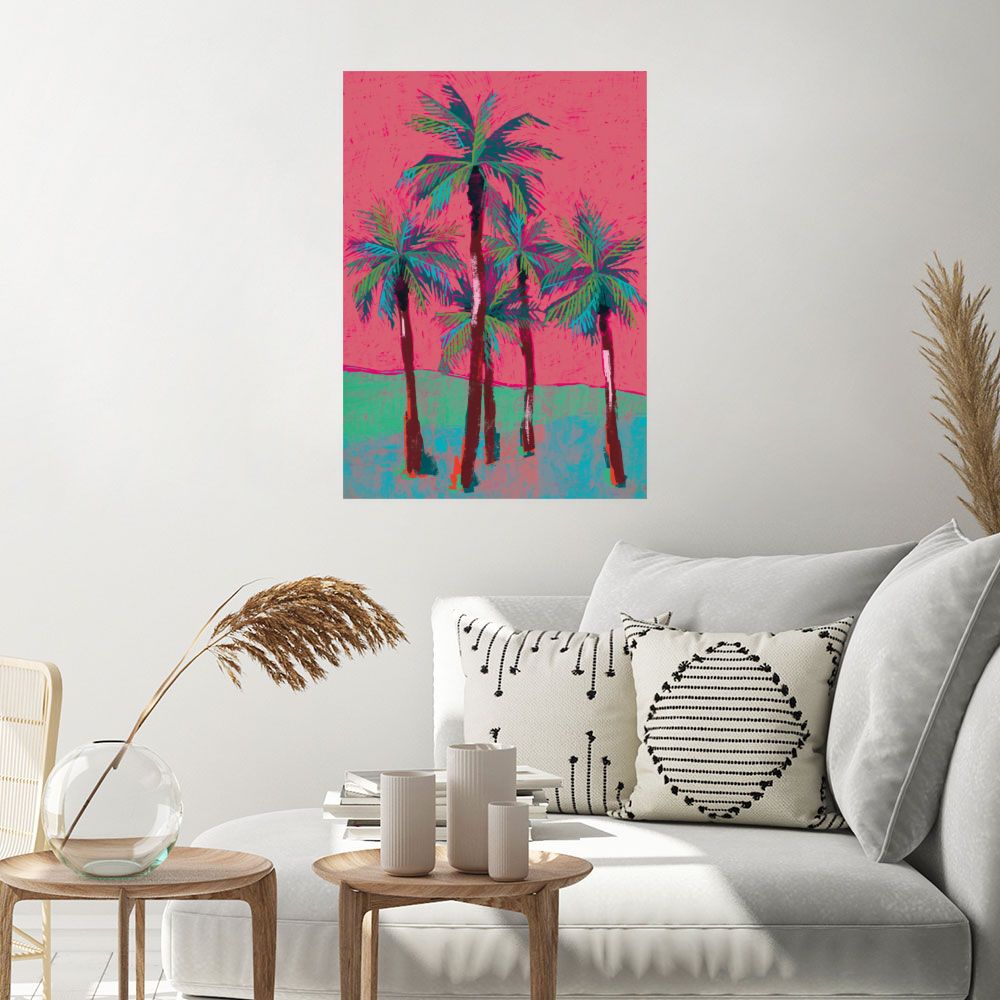 Affiche Palmiers tropicaux