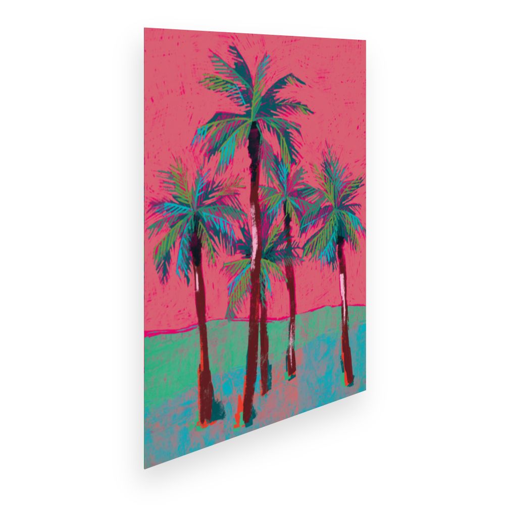 Affiche Palmiers tropicaux