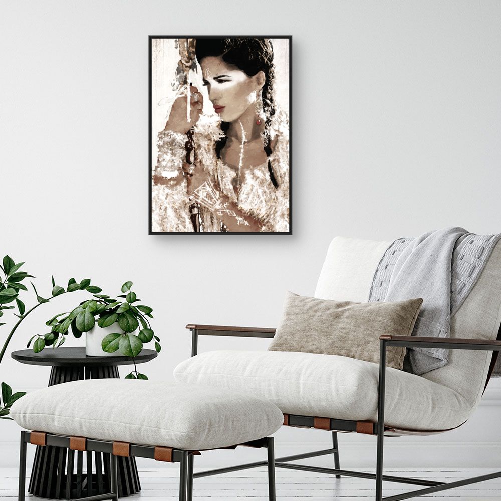 Tableau Portrait féminin intense