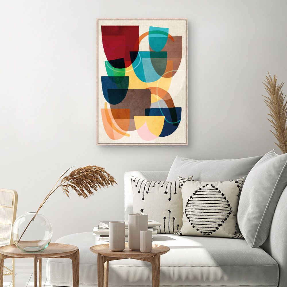 Tableau Éclat abstrait vibrant