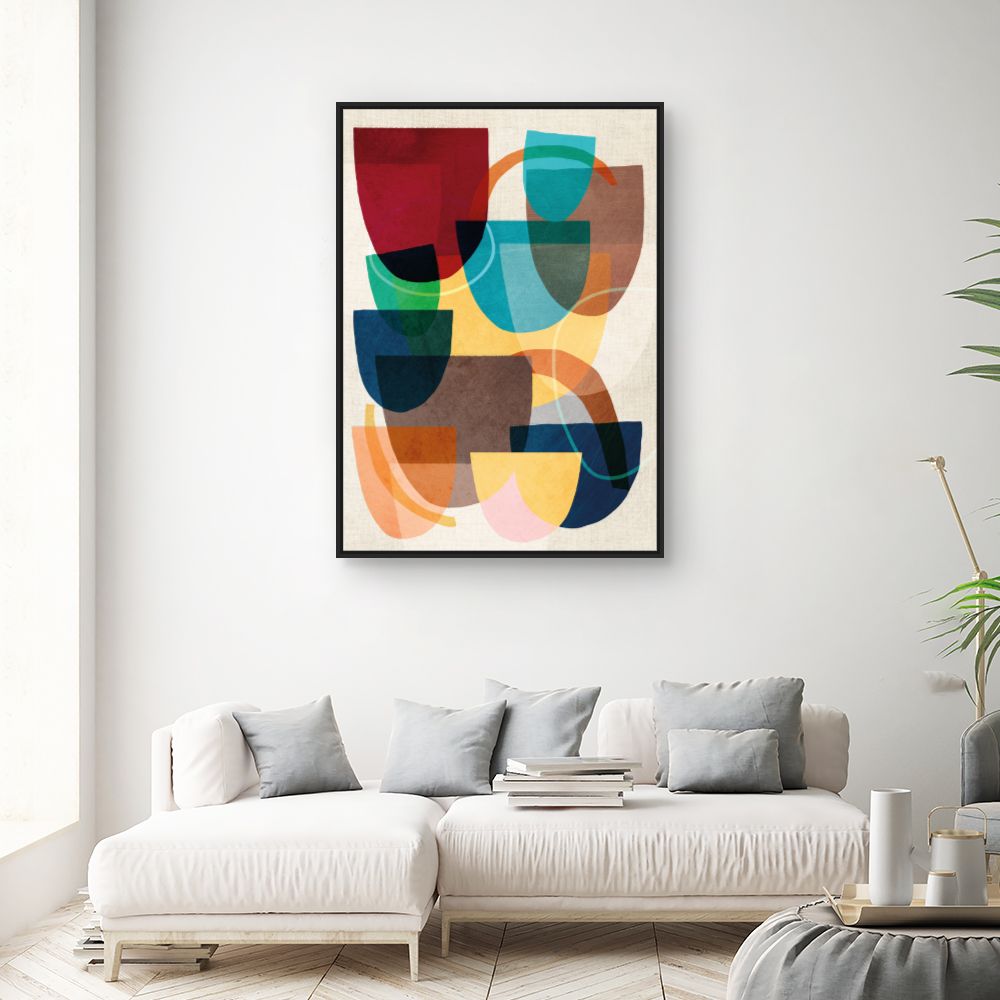 Tableau Éclat abstrait vibrant