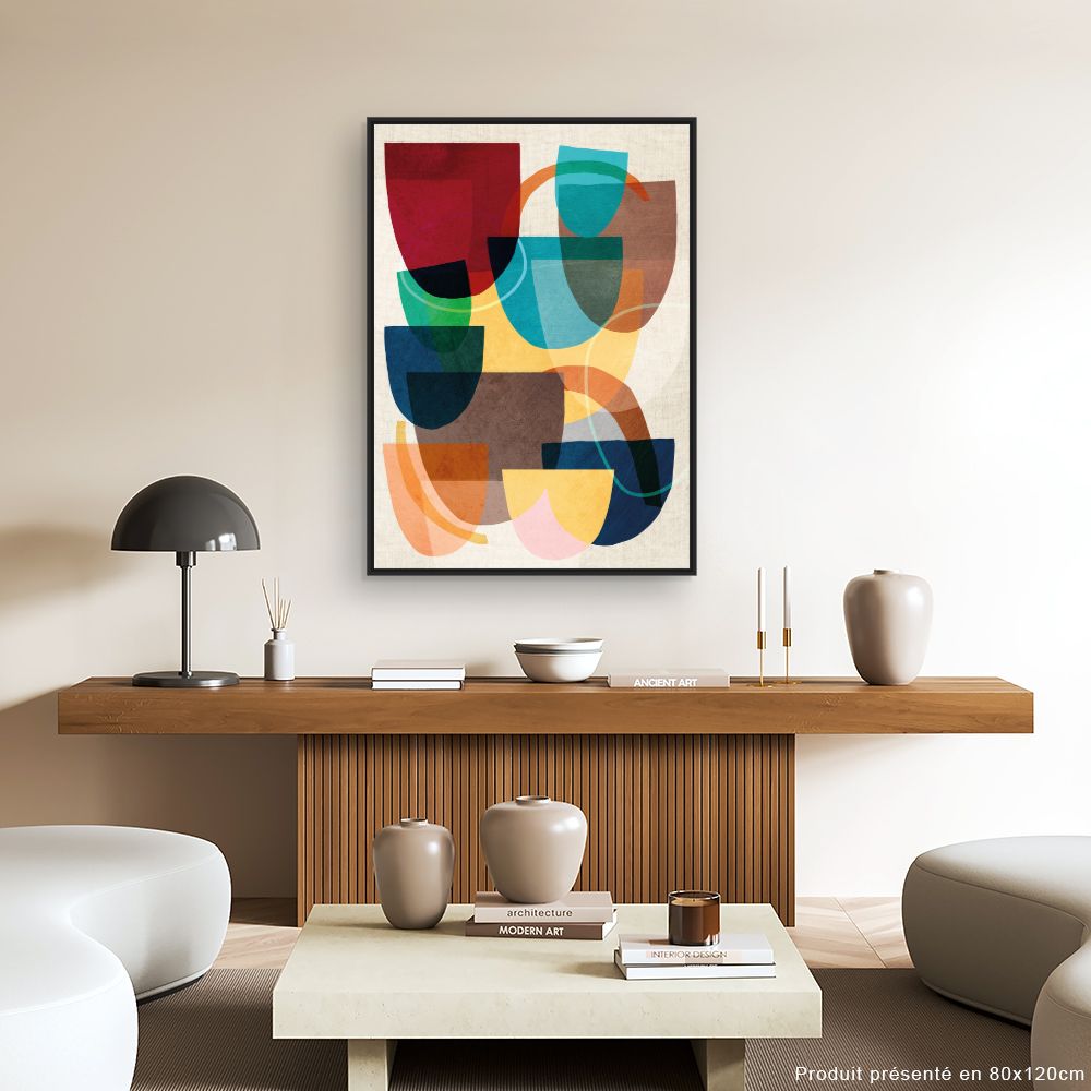 Tableau Éclat abstrait vibrant