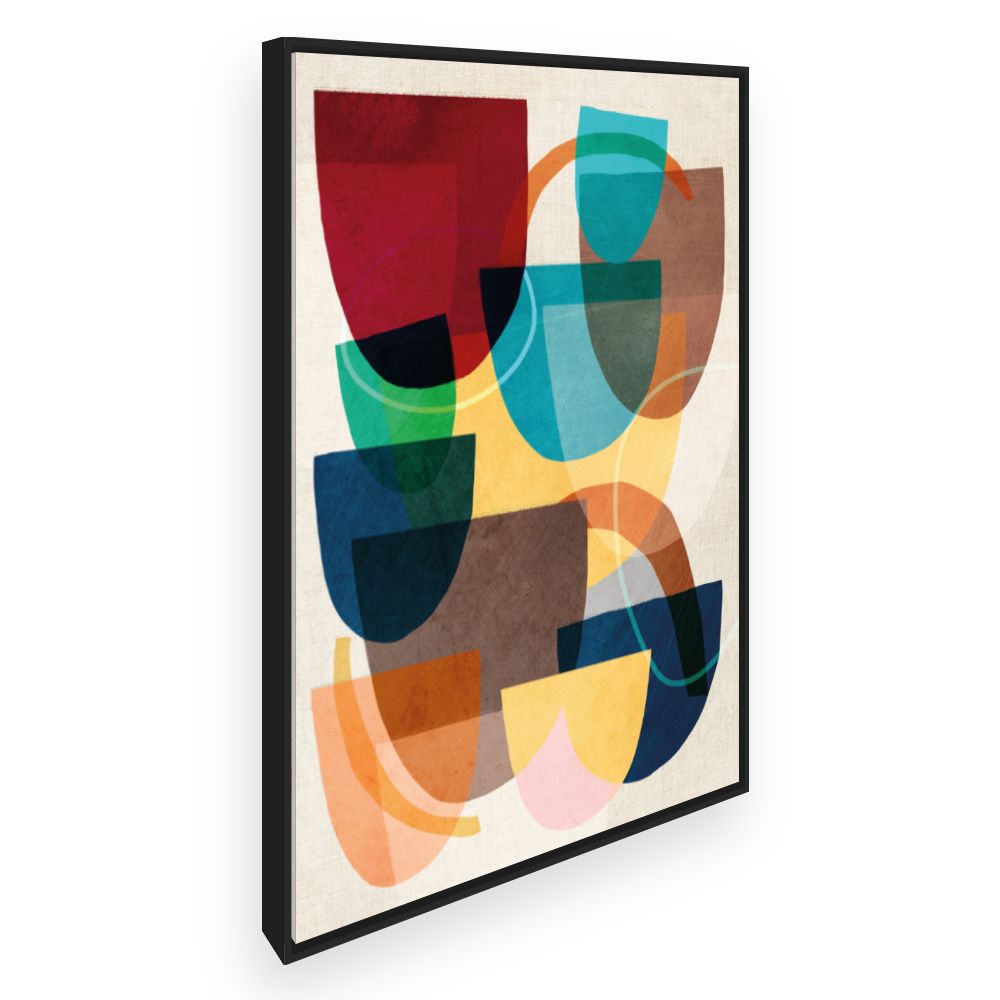 Toile Éclat abstrait vibrant