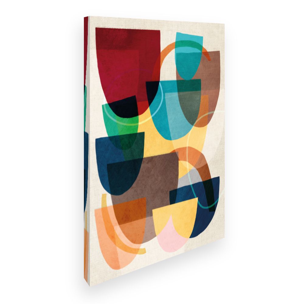 Toile Éclat abstrait vibrant