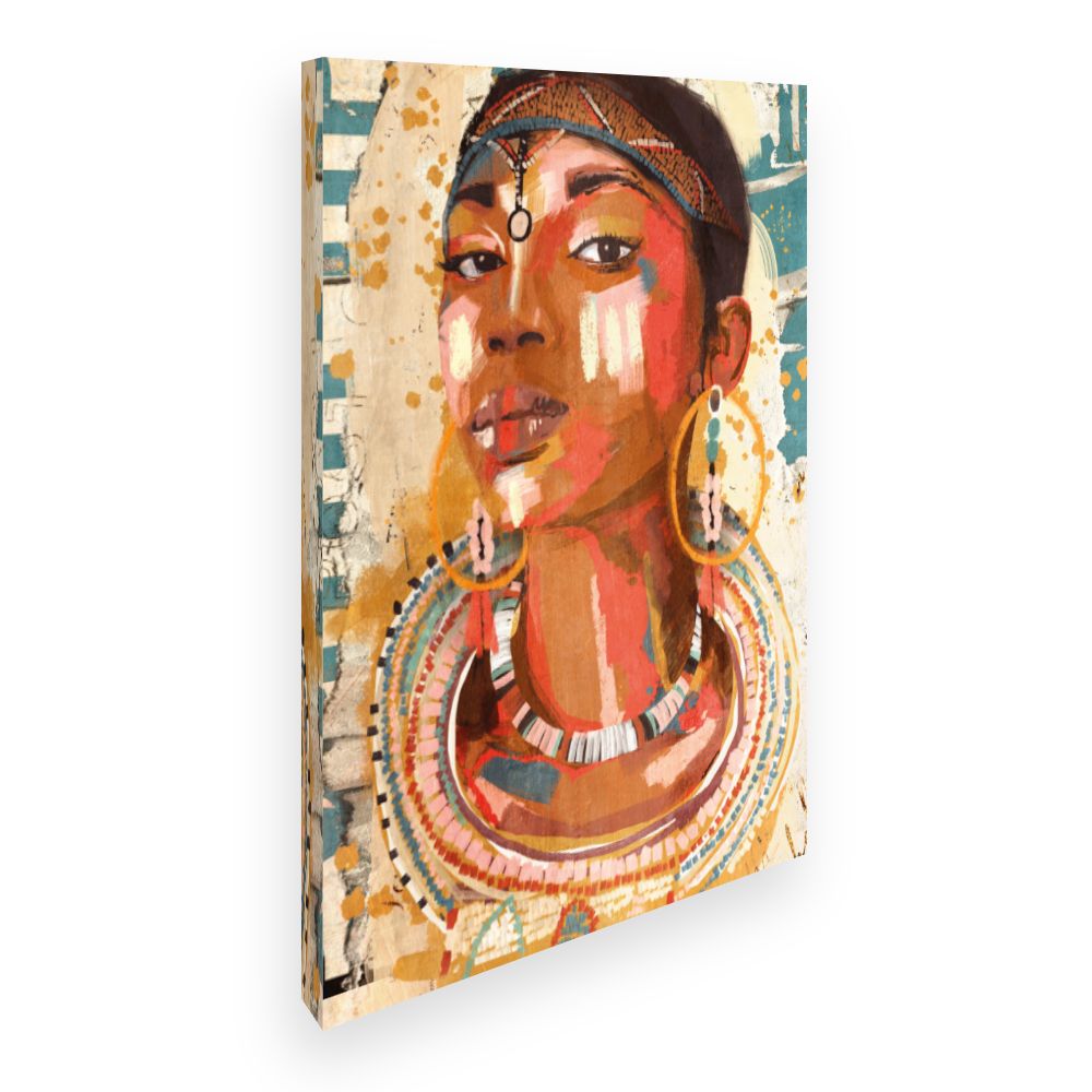 Toile Portrait vibrant