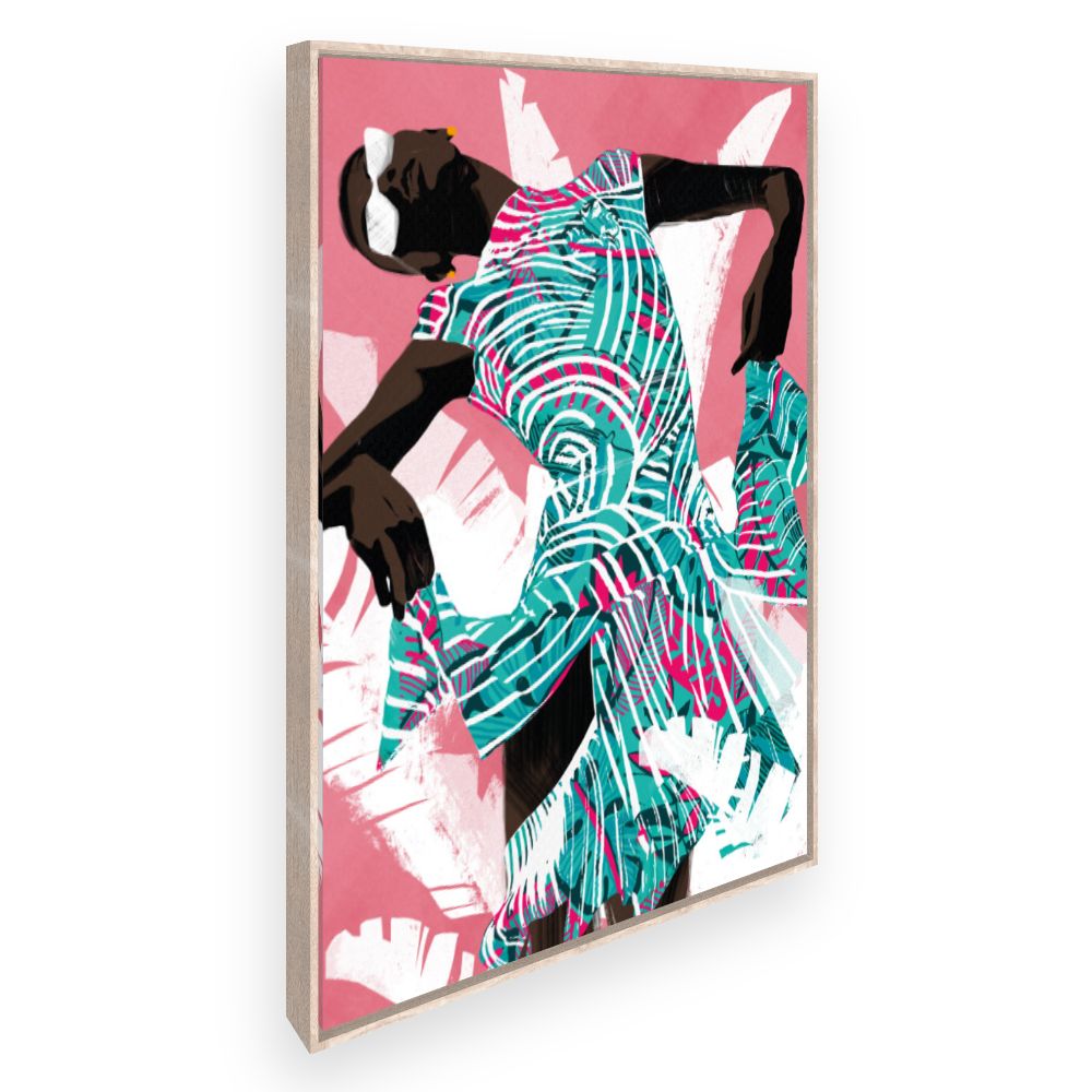 Toile Danse stylisée dynamique