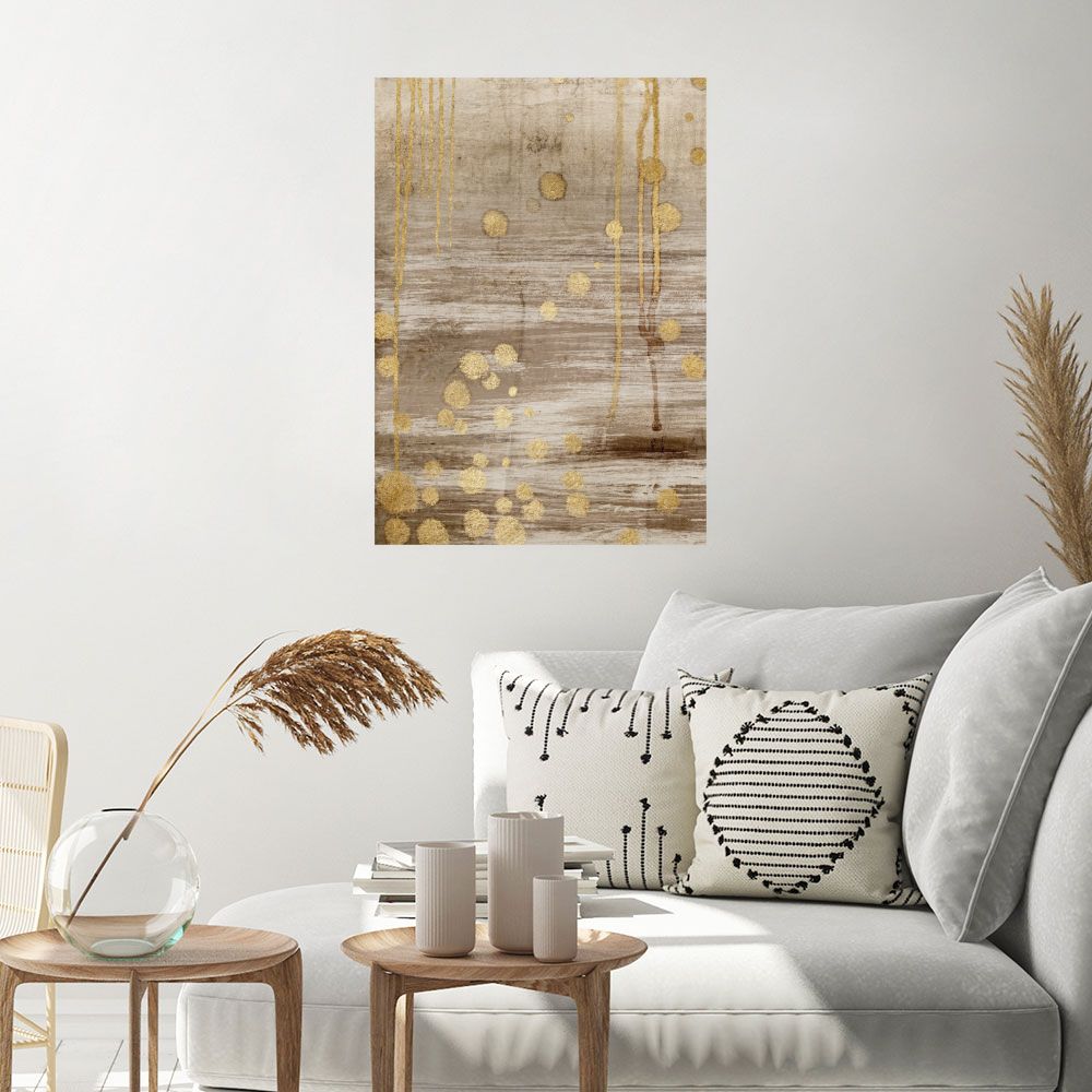 Affiche Éclats dorés modernes
