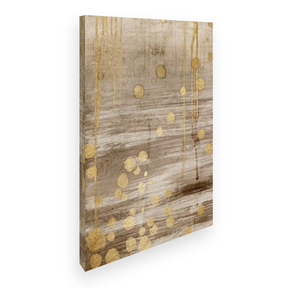Toile Éclats dorés artistiques