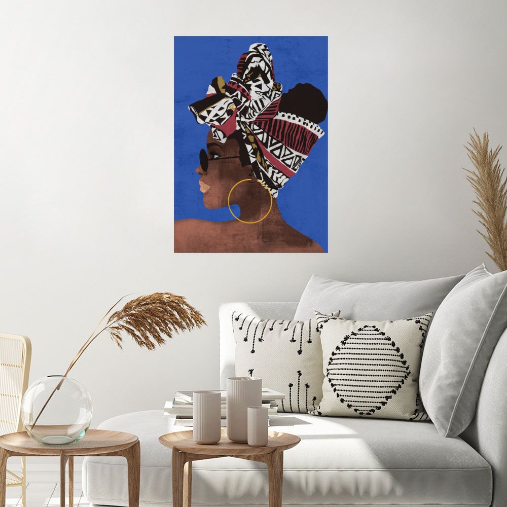 Affiche Portrait vibrant