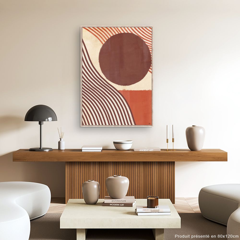 Tableau Lignes ondulées modernes