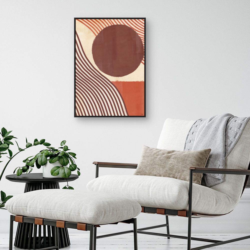 Tableau Lignes ondulées modernes