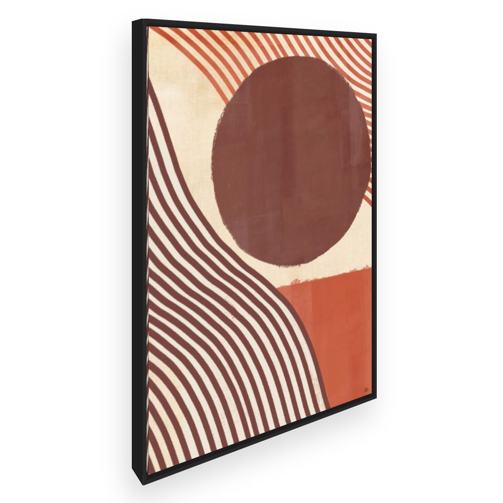 Toile Lignes ondulées modernes