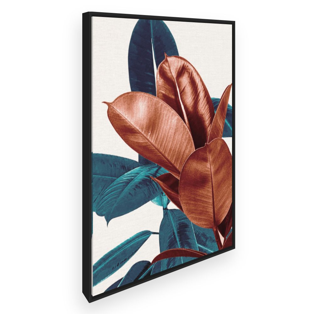 Toile Feuilles tropicales élégantes