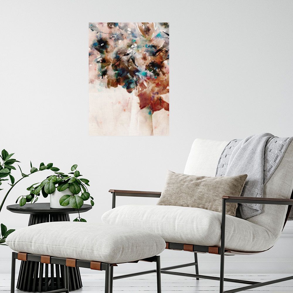 Affiche Éclat floral abstrait