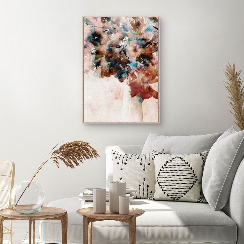 Tableau Abstrait floral vibrant