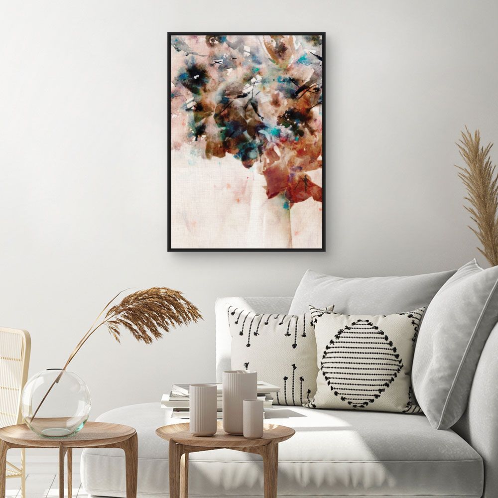 Tableau Abstrait floral vibrant