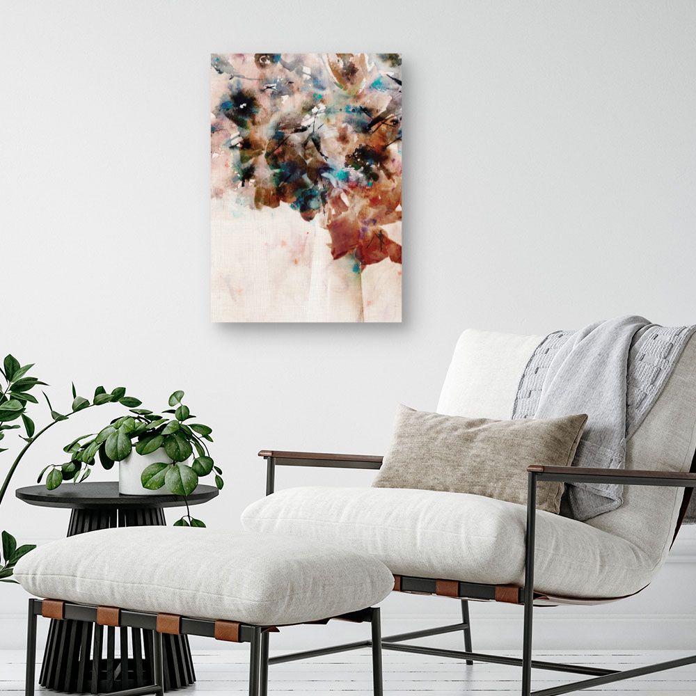 Tableau Abstrait floral vibrant