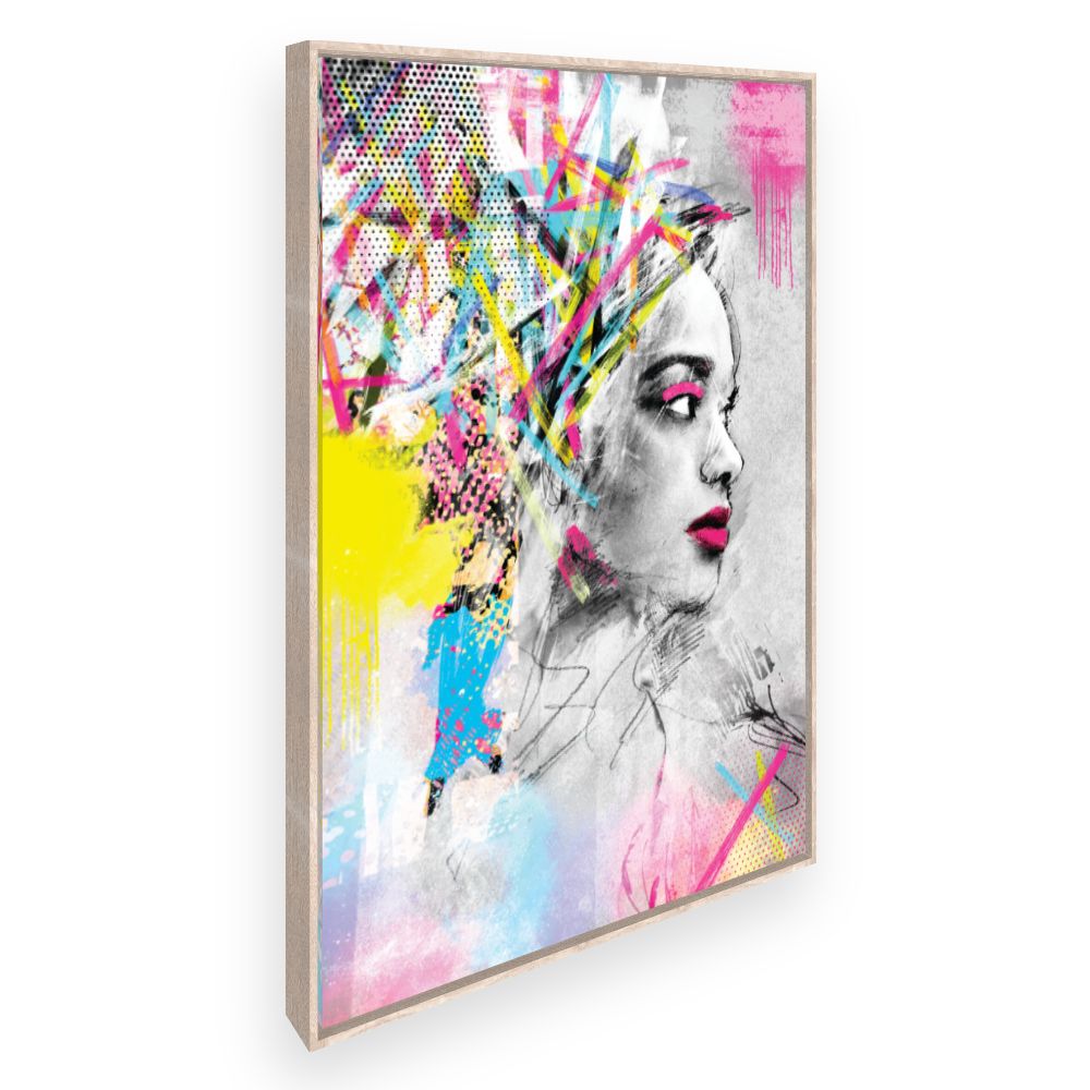 Toile Portrait vibrant