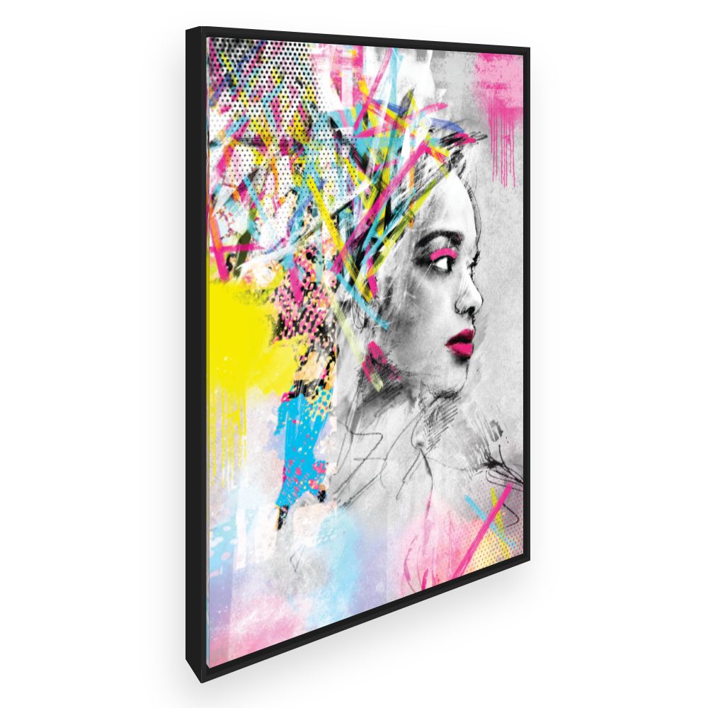 Toile Portrait vibrant