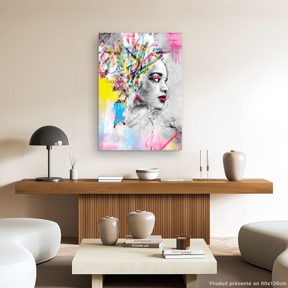 Tableau Portrait vibrant