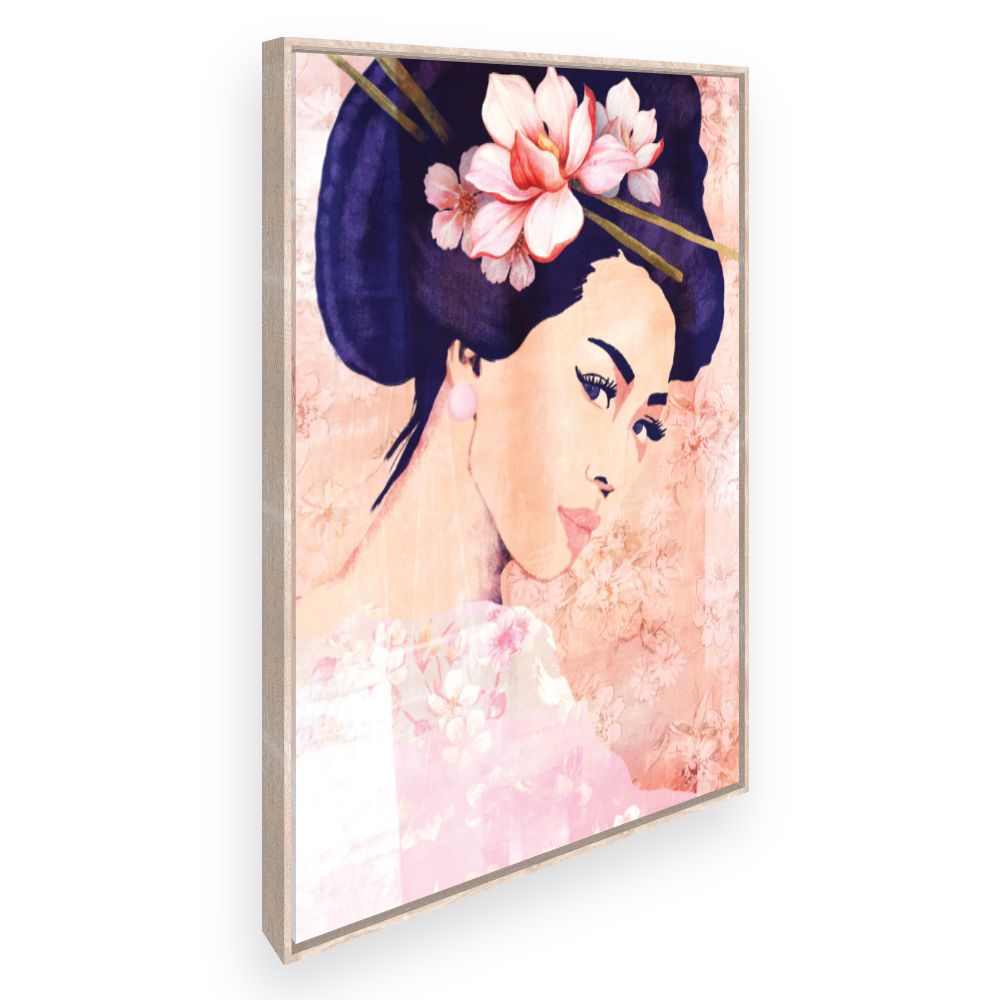 Toile Élégance florale asiatique