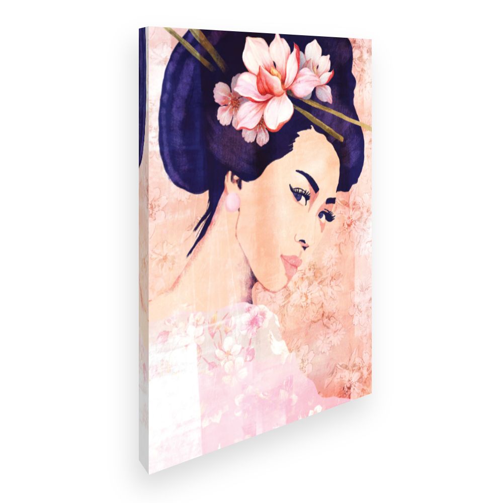 Toile Élégance florale asiatique