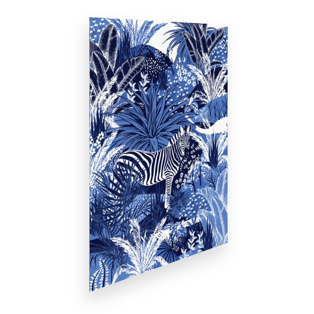 Affiche Zèbre exotique élégant