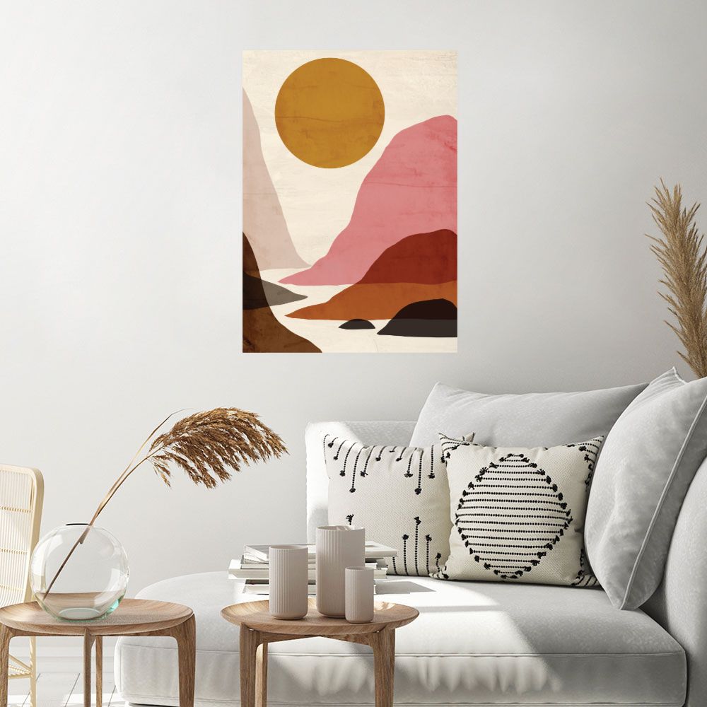 Affiche Paysage abstrait doux