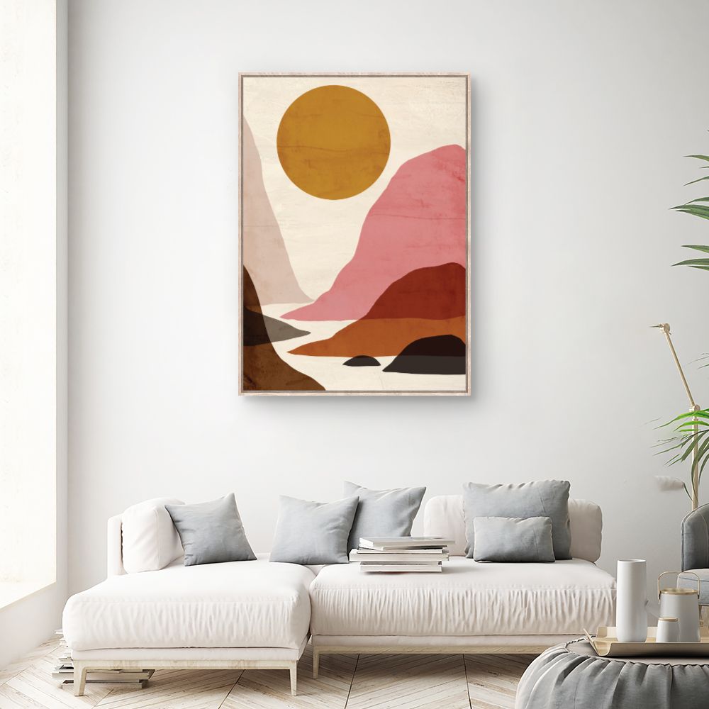 Tableau Paysage abstrait coloré