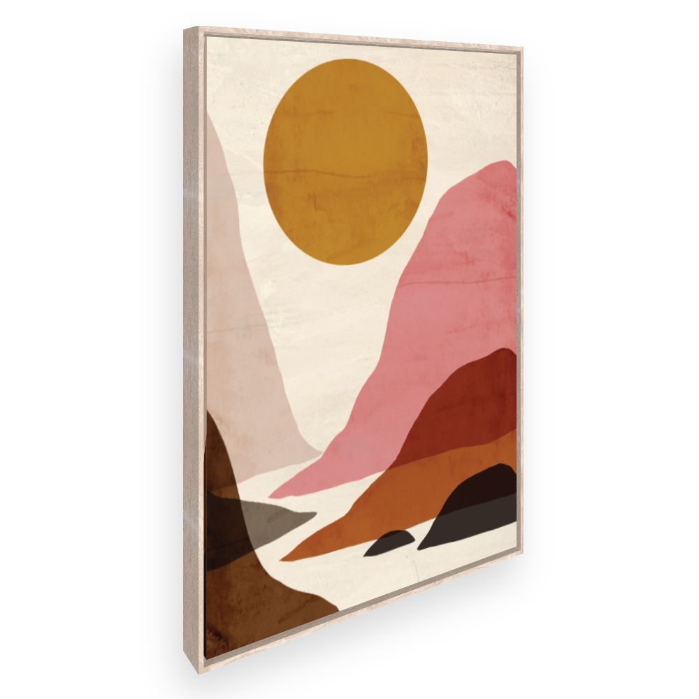 Toile Paysage abstrait coloré