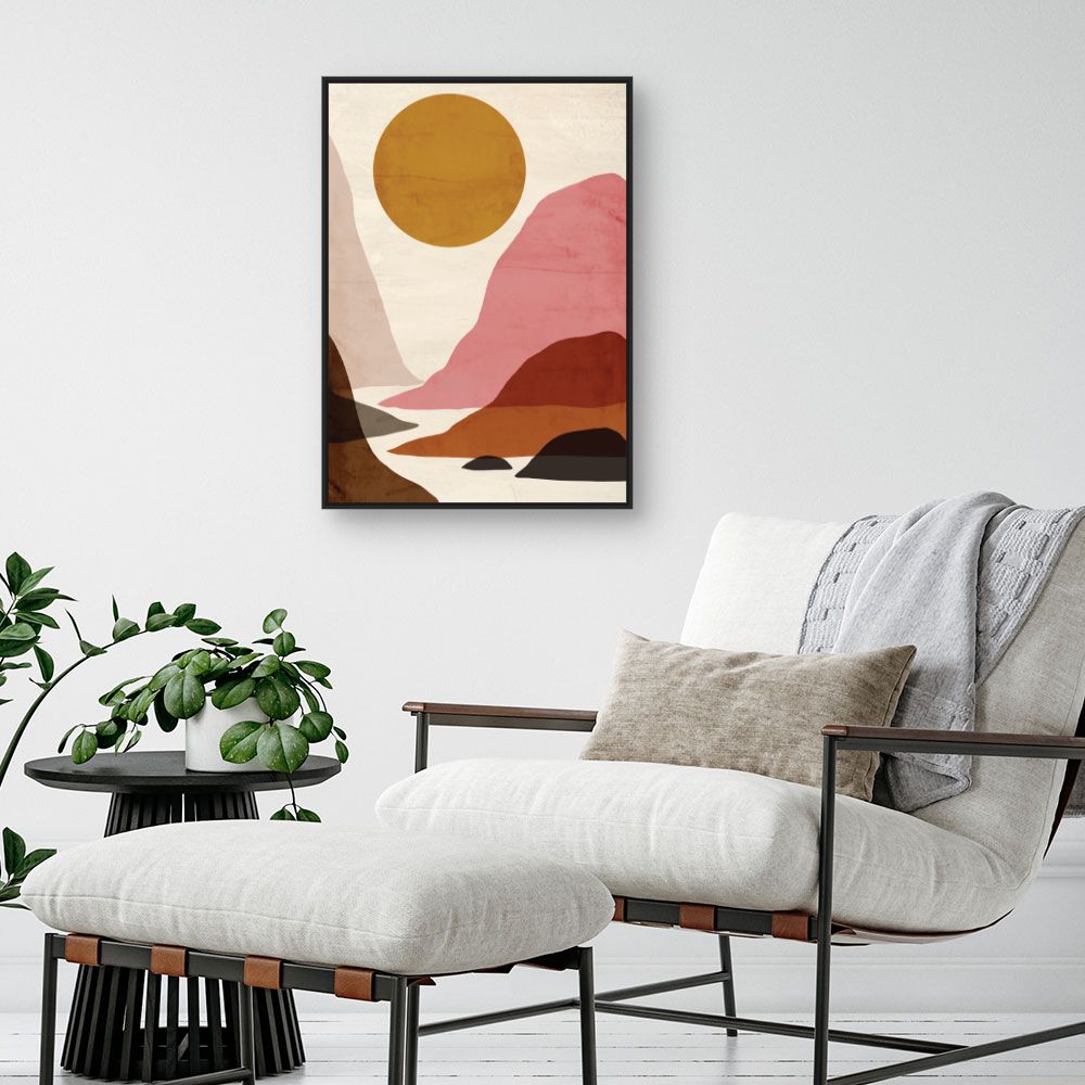 Tableau Paysage abstrait coloré