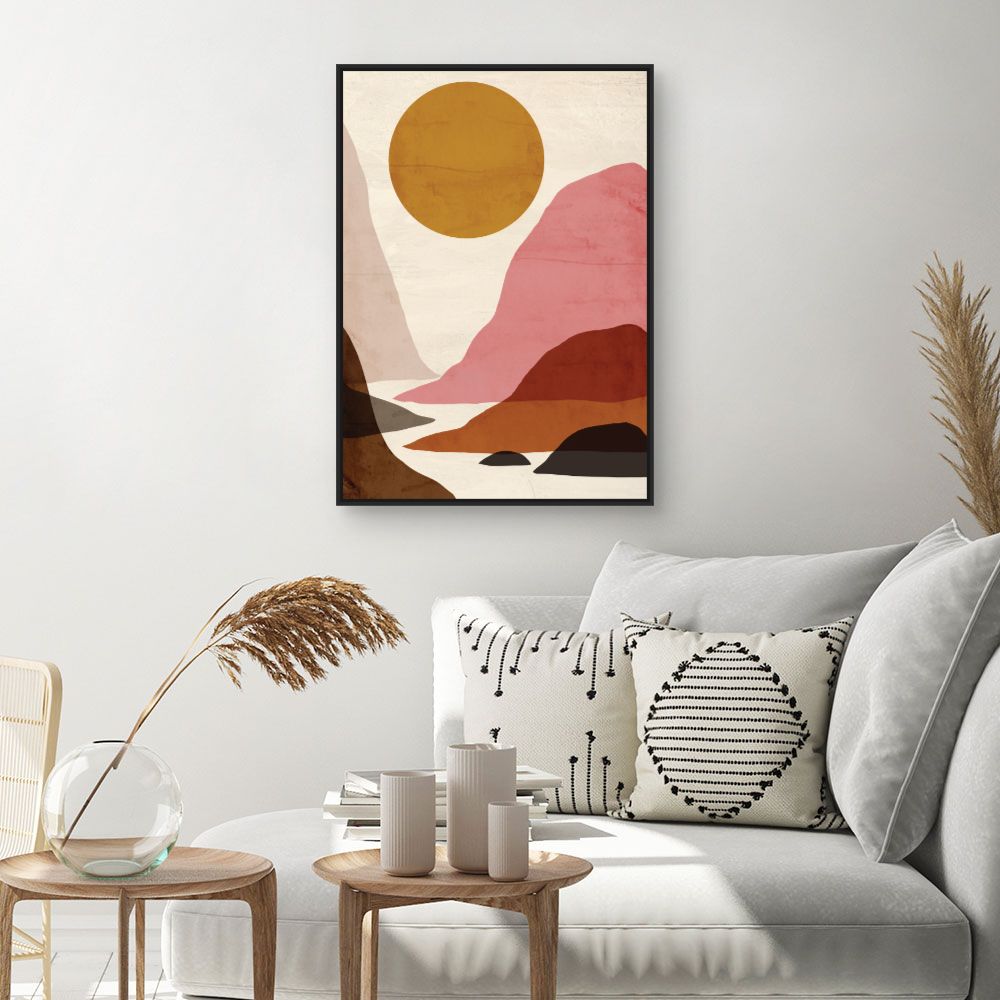 Tableau Paysage abstrait coloré