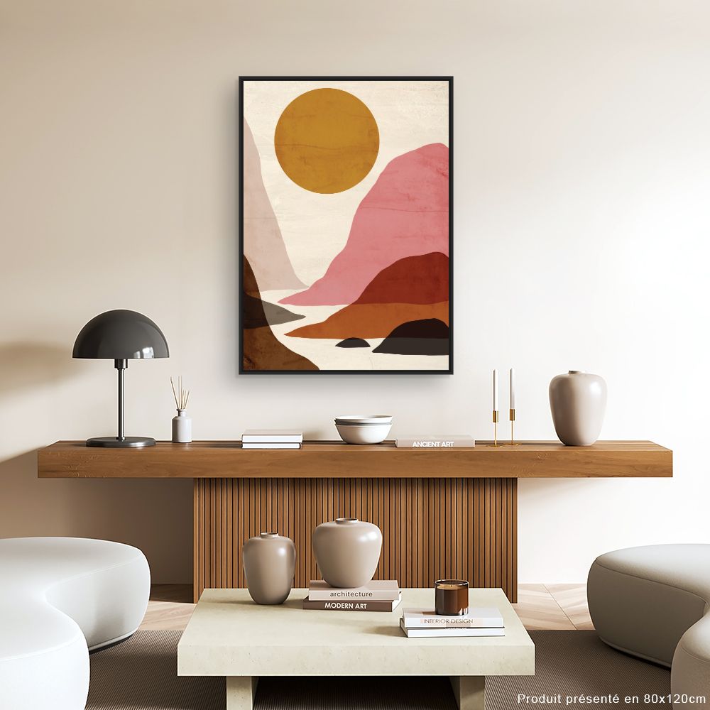 Tableau Paysage abstrait coloré