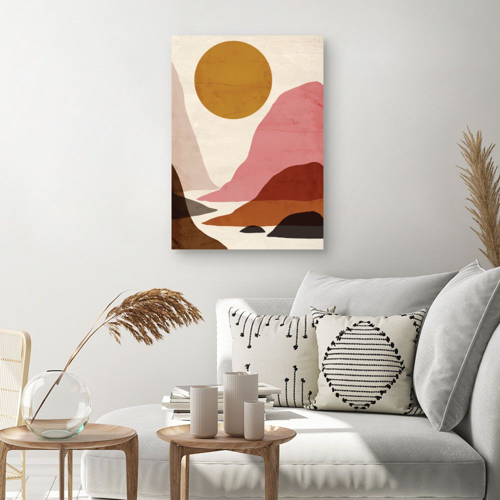 Tableau Paysage abstrait coloré